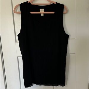 Chico's Elegant Black Sleeveless Top